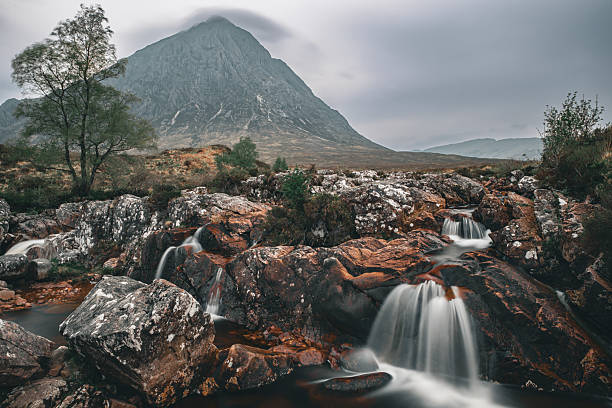 istock Scenic Etive Mor Waterfall in Glencoe Valley, Scottish Highlands 2225328467