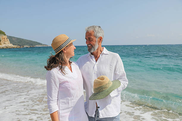 istock Loving Elderly Couple Admiring The Ocean View 2225332574
