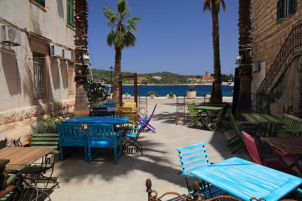Vis island, Croatia. Summer sunny day street view in town of Vis, Croatia.