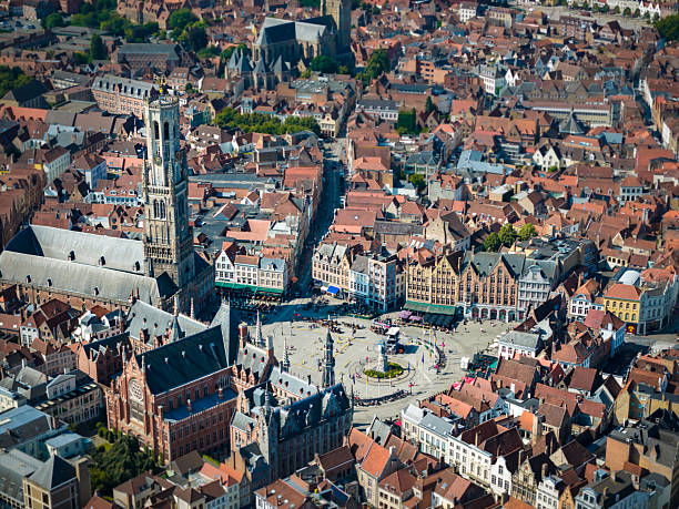istock Bruges, Belgium from above 2225337137
