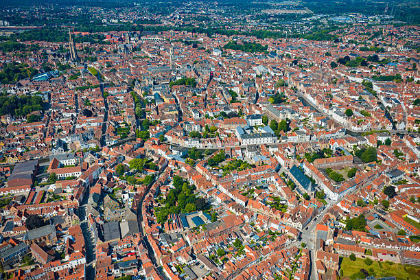 istock Bruges, Belgium from above 2225337463