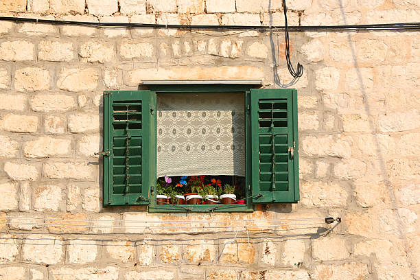 Traditional Mediterranean architecture in Sibenik, Croatia.