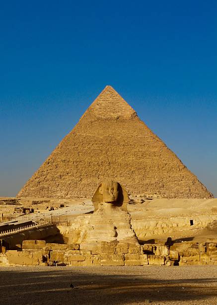 istock Great Pyramid and Sphinx of Giza under blue sky. 2225346928