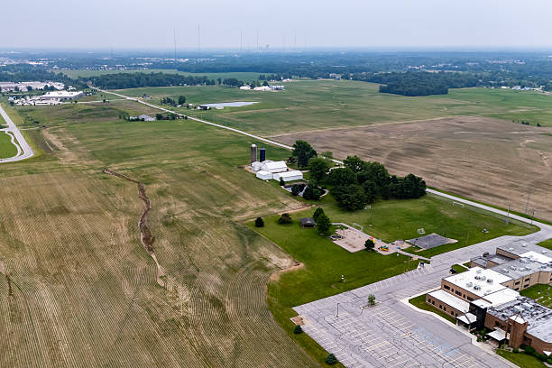 Site of proposed school from above.