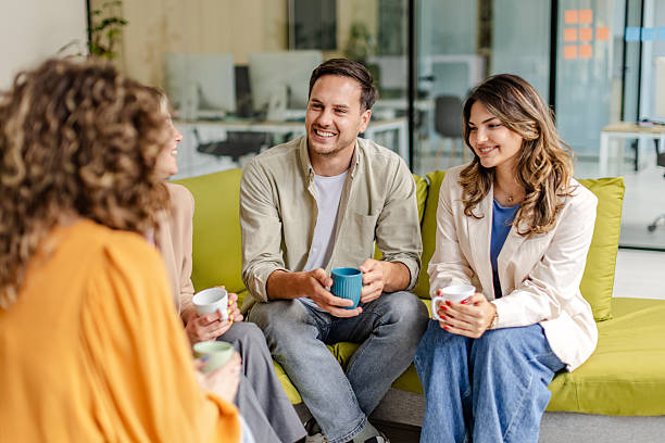istock Effective teamwork in a modern office setting fosters collaboration and drives business success among engaged professionals 2225366420