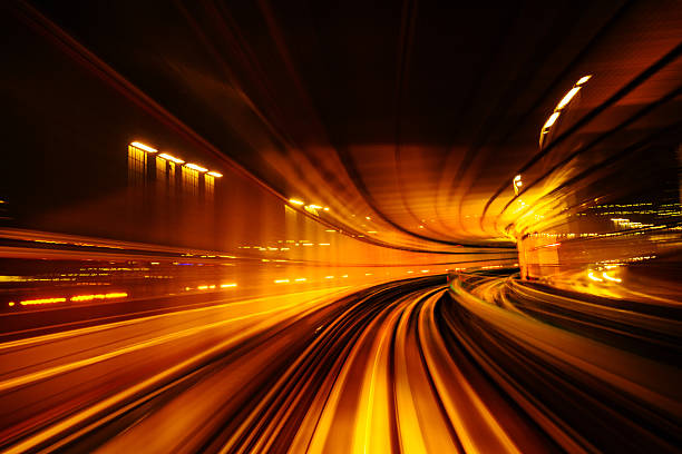 istock High-Speed Monorail Train with Dynamic Motion Blur in Tunnel 2225367049