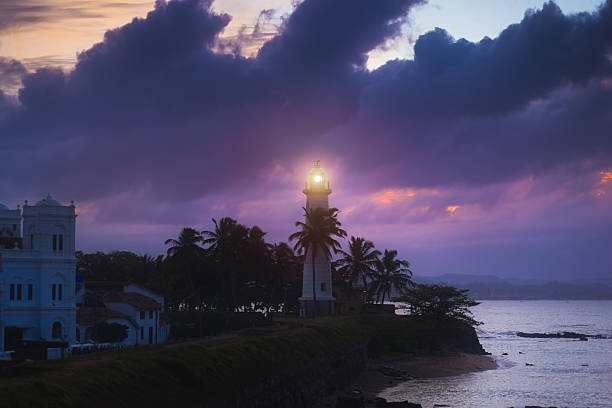 istock Illuminated Lighthouse at Galle Fort During a Stunning Twilight, Sri Lanka D 2225369343