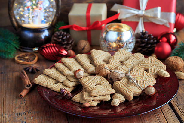istock Delicious speculaas cookies for Christmas 2225369626