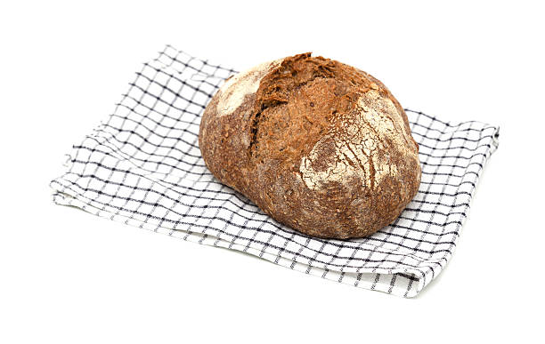 istock Sourdough leavened round malt bread 2225385594