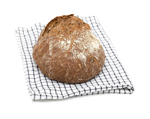 istock Sourdough leavened round malt bread 2225385596