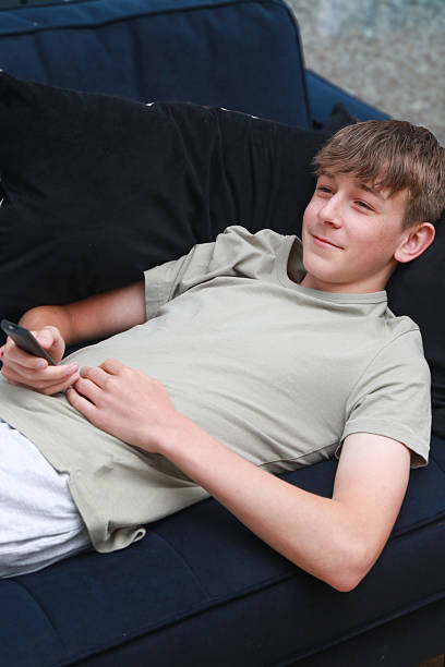 istock Teenage boy on a sofa 2225387472