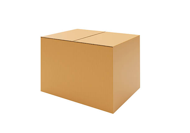 istock Brown Cardboard paper box isolated on white background 2225387706