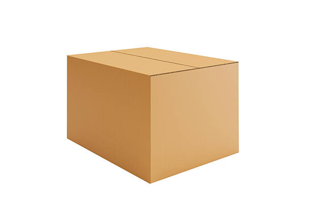istock Brown Cardboard paper box isolated on white background 2225387728