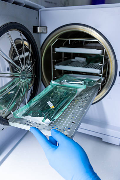 istock Autoclave in Action: Ensuring Hygiene for Surgical Instruments and Medical Equipment Within a Sterilization Process 2225391737