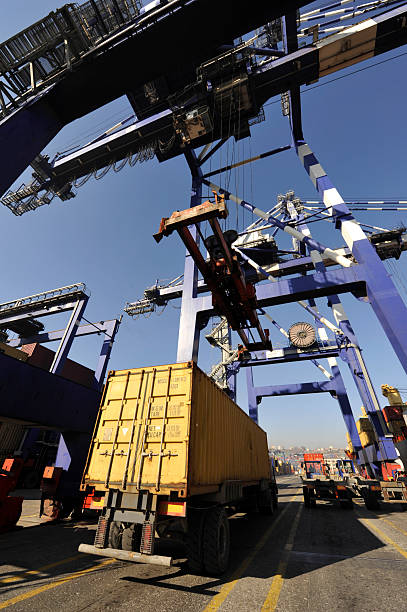 istock Stack of containers box. Cargo Freight Shipping of Container Logistics Industry concept 2225391738