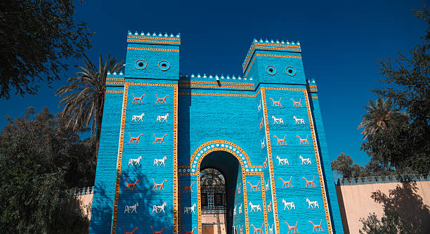 istock Exploring the Ishtar Gate in Babylon Iraq during clear blue skies 2225393700