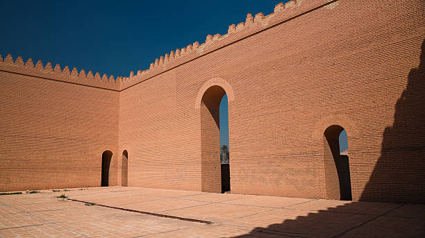 istock Exploring ancient architecture at Babylon in Iraq during bright sunny weather 2225393738