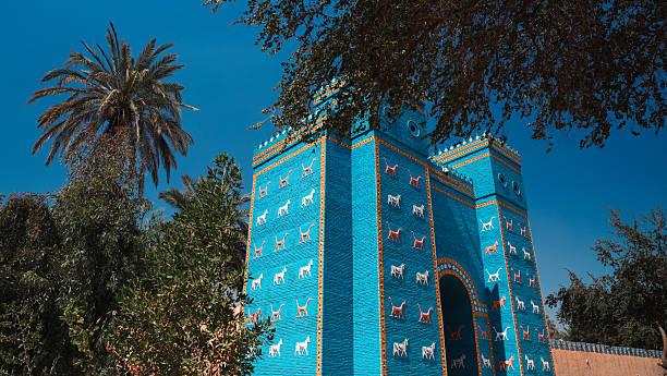 istock Exploring the ancient Ishtar Gate in Babylon, Iraq on a clear sunny day 2225393844