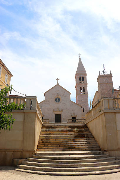 istock Church in Supetar, Croatia 2225399781
