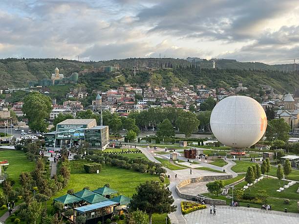 istock Georgia - Tbilissi- Panorama on Rike Park 2225404335