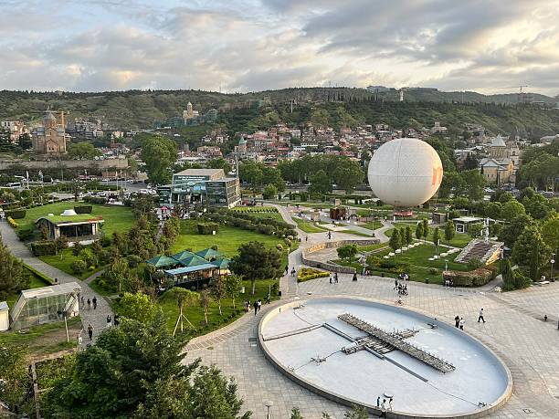 istock Georgia - Tbilissi- Panorama on Rike Park 2225404361