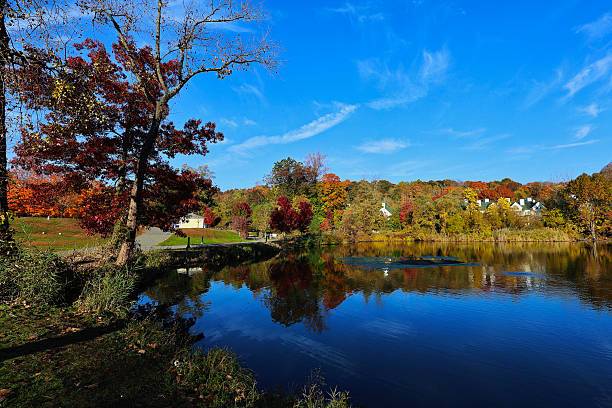 istock Fall landscape around Lake Marie 2225411535