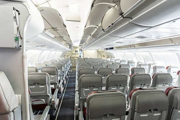 istock Inside empty wide body passenger aircraft cabin 2225414557