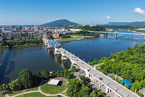 istock Chattanooga Skyline and Bridges Aerial 2225420507