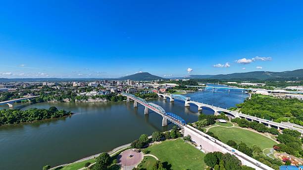 istock Chattanooga and Tennessee River Aerial View 2225420522