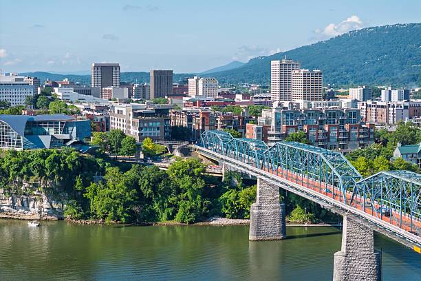 istock Chattanooga Skyline and Bridge Aerial 2225420576