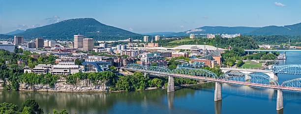 istock Chattanooga Skyline and Tennessee River Aerial 2225420712