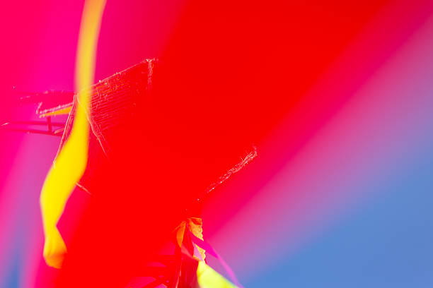 Abstract colors. Colorful plastic ribbons. Colorful gradients. Decorative pieces. Culture.