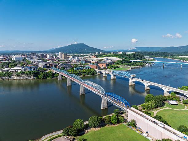 istock Chattanooga Skyline and Bridges Aerial 2225420751