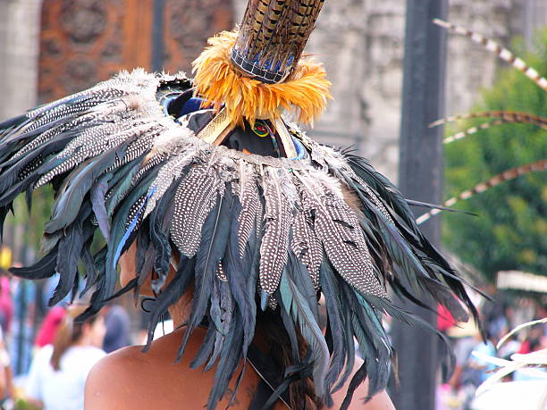 istock Mexican dancer headdress with colorful feathers 2225420837