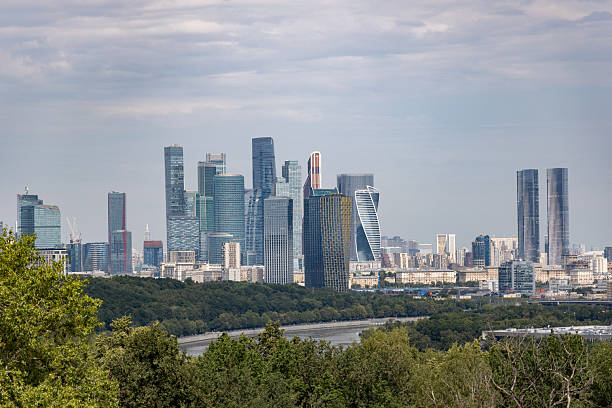 istock Moscow City skyline from Vorobyovy Gory 2225425330
