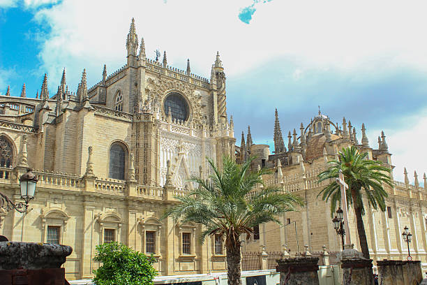 SEVILLE, SPAIN - APRIL 27, 2024: Cathedral of Seville, Andalusia, Spain.