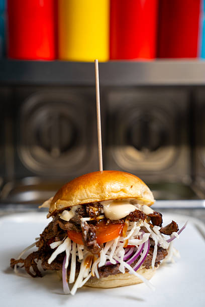Pulled beef burger