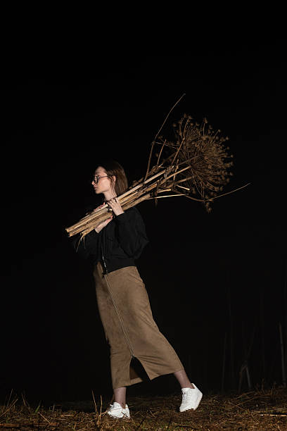 istock Woman hold dry hogweed 2225448701