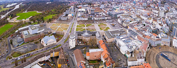 istock Aerial view around the town Kassel in Germany 2225455950