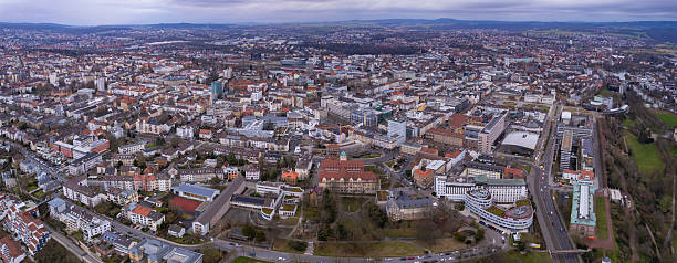 istock Aerial view around the town Kassel in Germany 2225456042