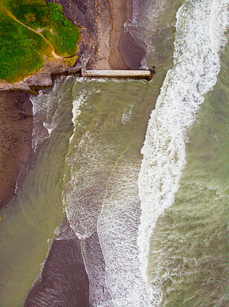 istock Aerial view Bali, Indonesia, Indian Ocean coastline, wave water surface 2225464258