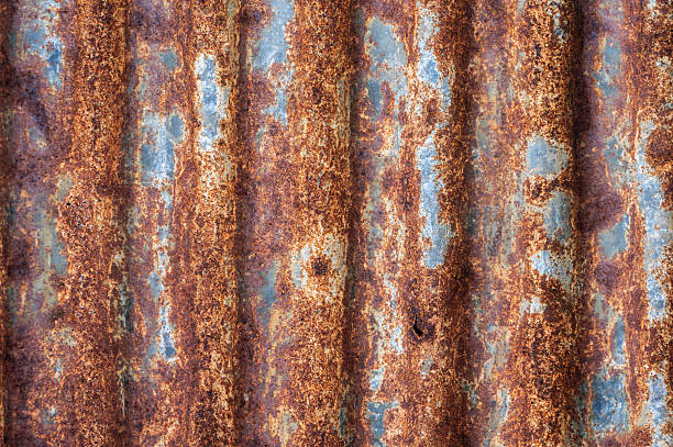 istock An old rusty metal sheet roof textured. 2225484663