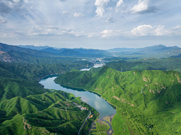 istock Overlooking beautiful Zhaitang Reservoir in Beijing 2225489074