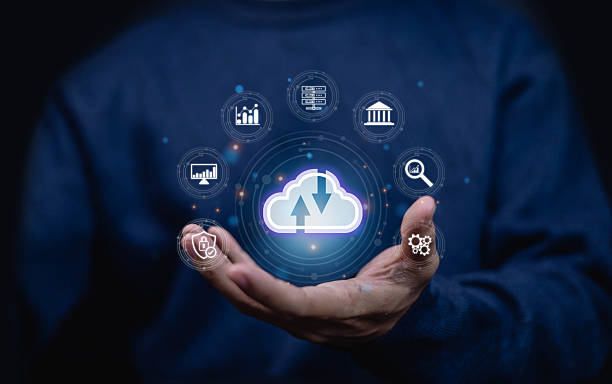 istock In a futuristic world driven by digital technology, businesses rely on cloud infrastructure to store and transfer data securely, using AI-powered solutions to connect global 2225491059