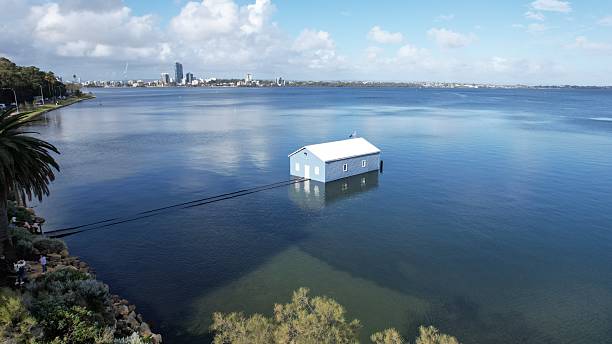 The famous Blue Boat House of Perth
