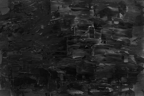 istock Abstract black and white grunge painting surface texture background 2225502737