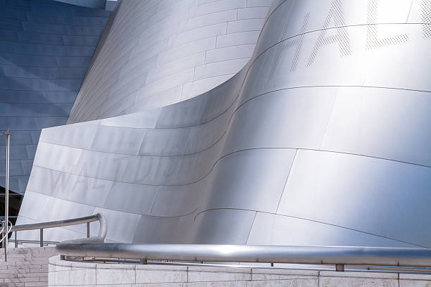 Walt Disney Concert Hall in Los Angeles. The famous landmark was designed by Frank Gehry.
