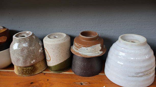 istock Assorted Handmade vintage Ceramic Pots and Vases 2225521599