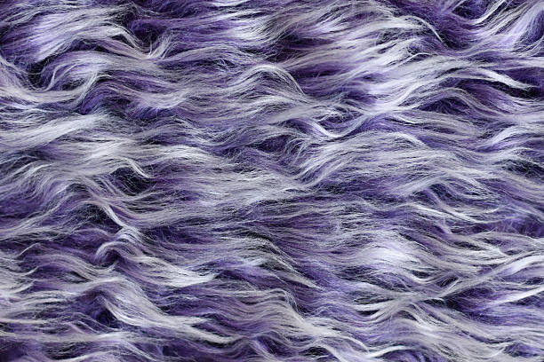istock Fluffy purple synthetic fake fur 2225522563