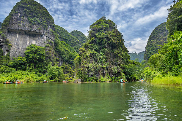 istock View of Trang An, a famous site in Ninh Binh, recognized by UNESCO as a heritage site 2225531331